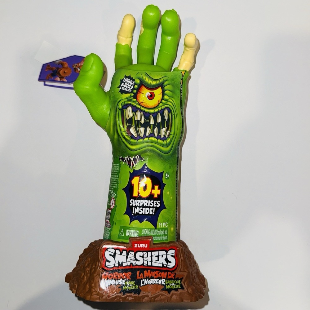 Zuru Smashers Horror House Dissect Green Monster Hand Toy 10+ Surprises New